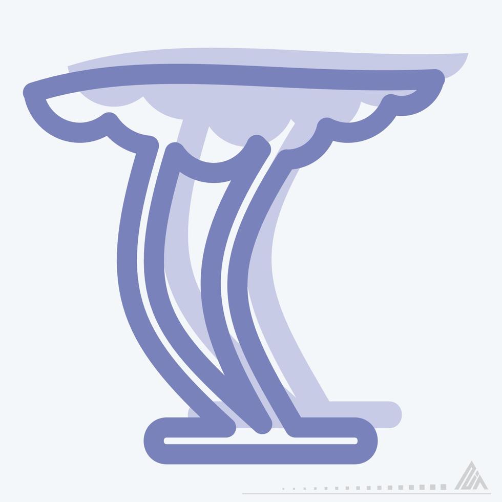 icono de tornado - estilo de dos tonos vector