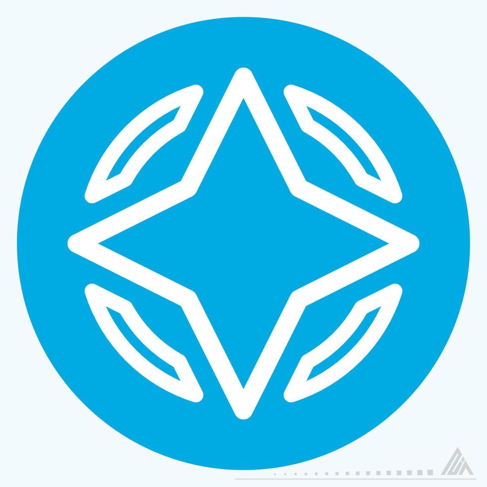 Icon Compass 2 - Blue Eyes Style vector