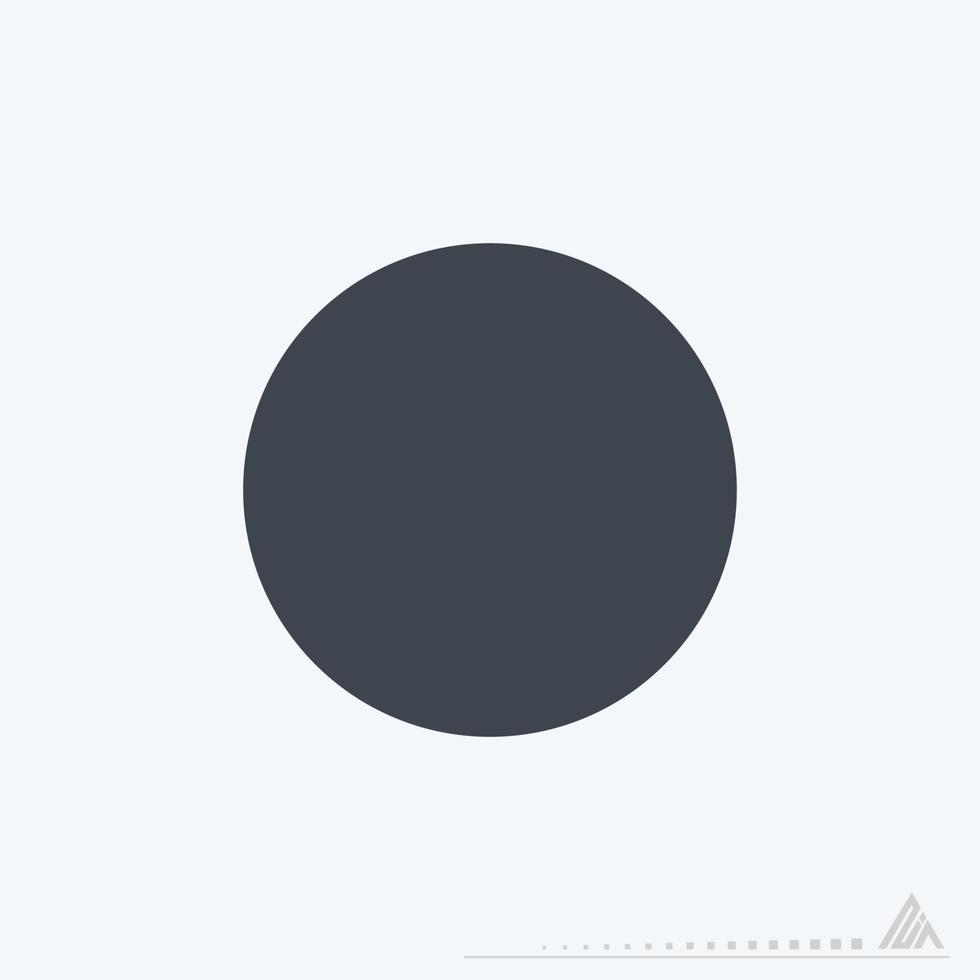 Icon Record - Glyph Style vector