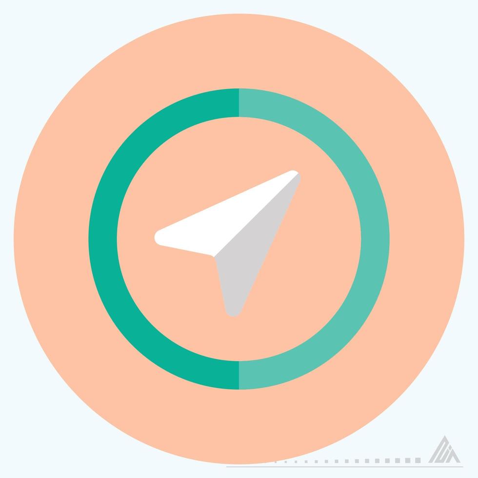 Icon Compass - Flat Style vector