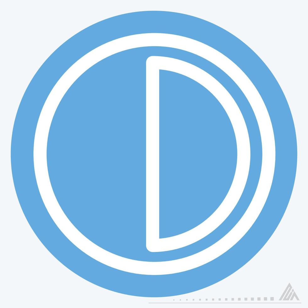 Icon Half Moon - Blue Eyes St... vector