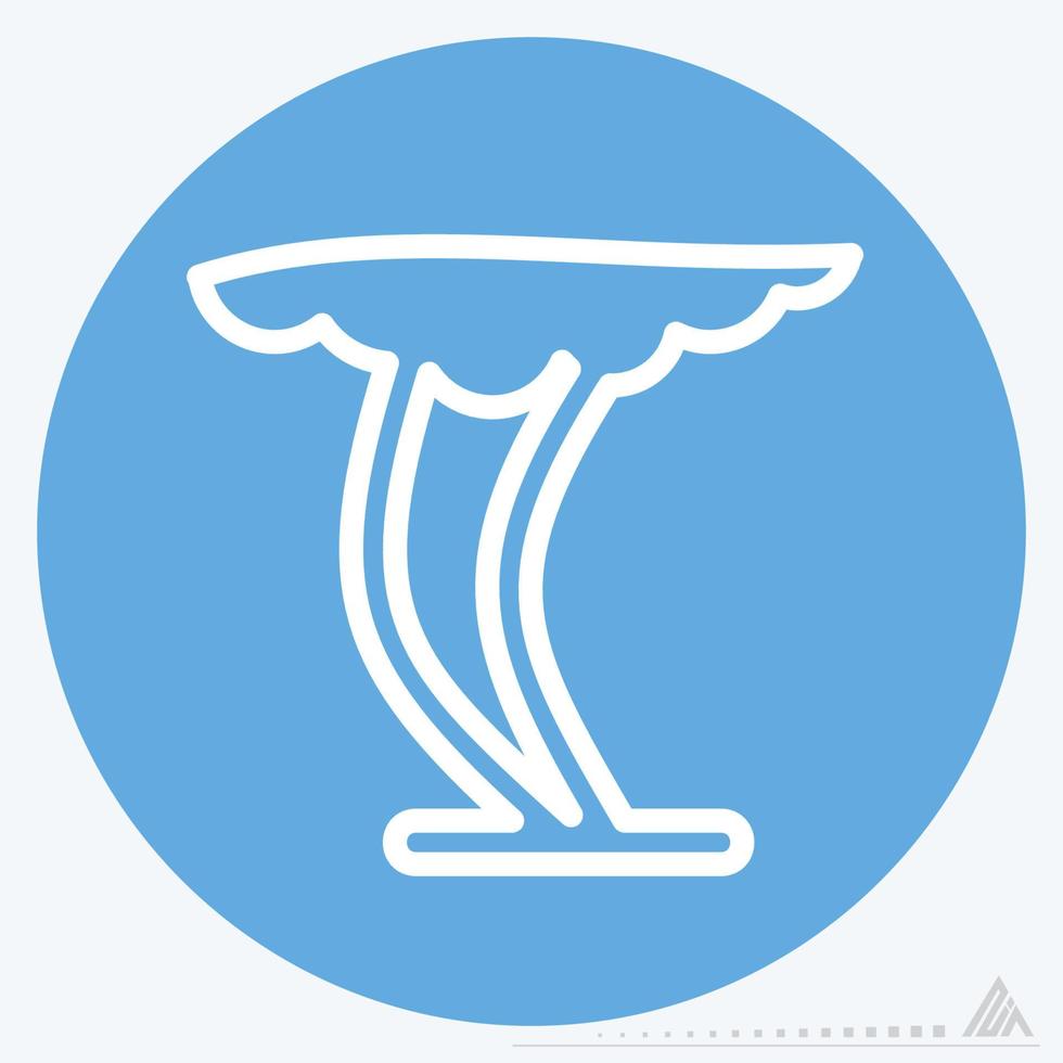 Icon Tornado - Blue Eyes Style vector