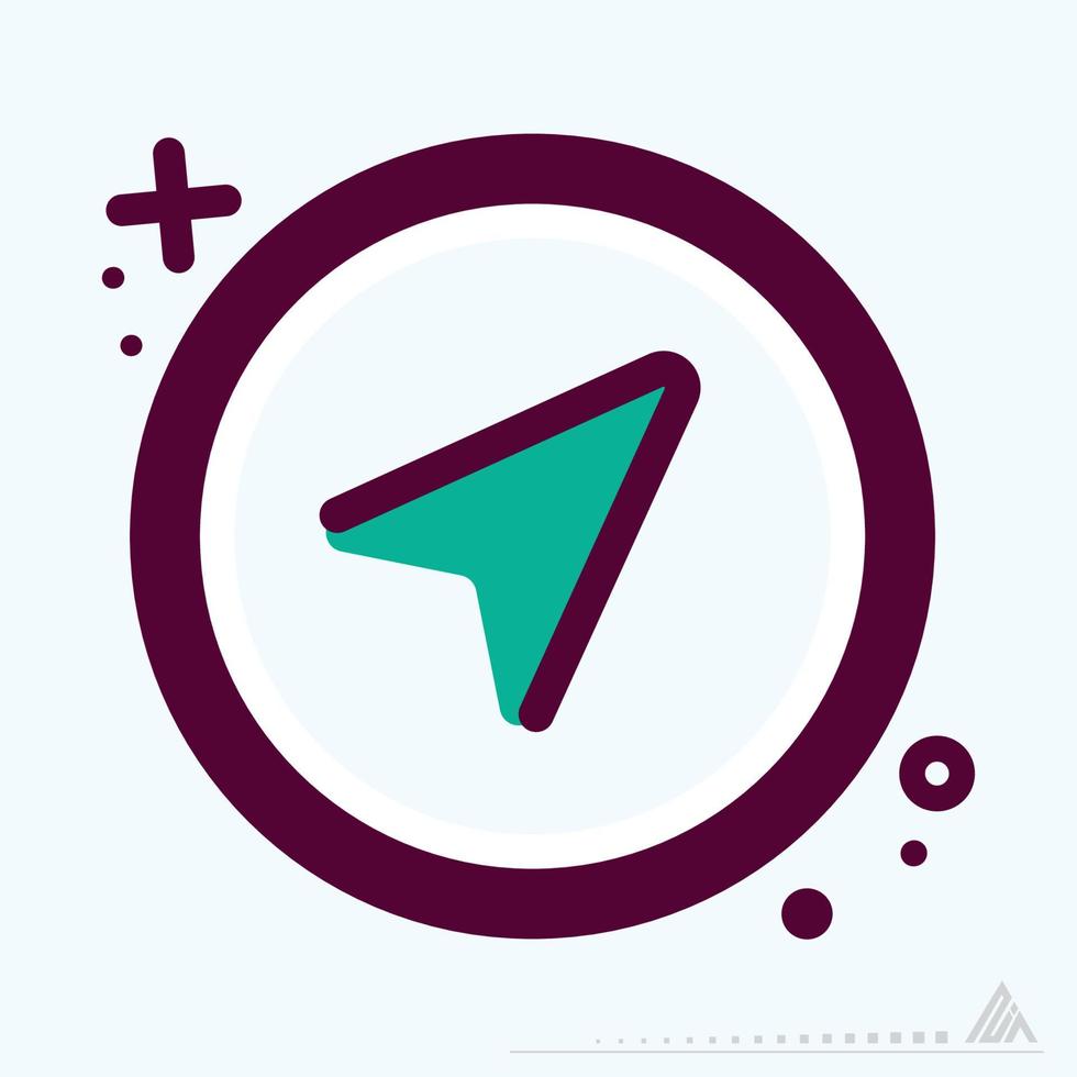 Icon Compass - MBE Syle vector