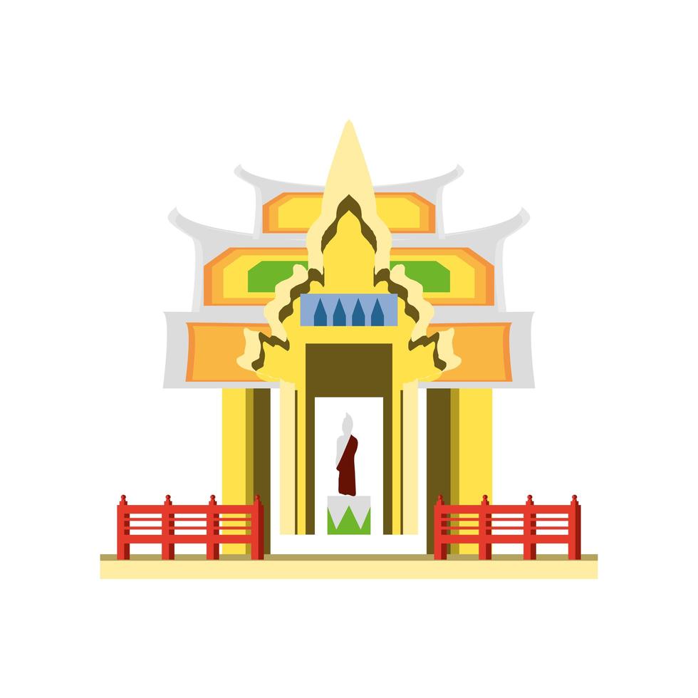 thailand temple sacred vector