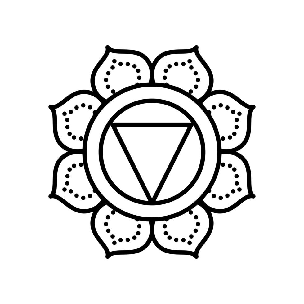 floral mandala decoration vector
