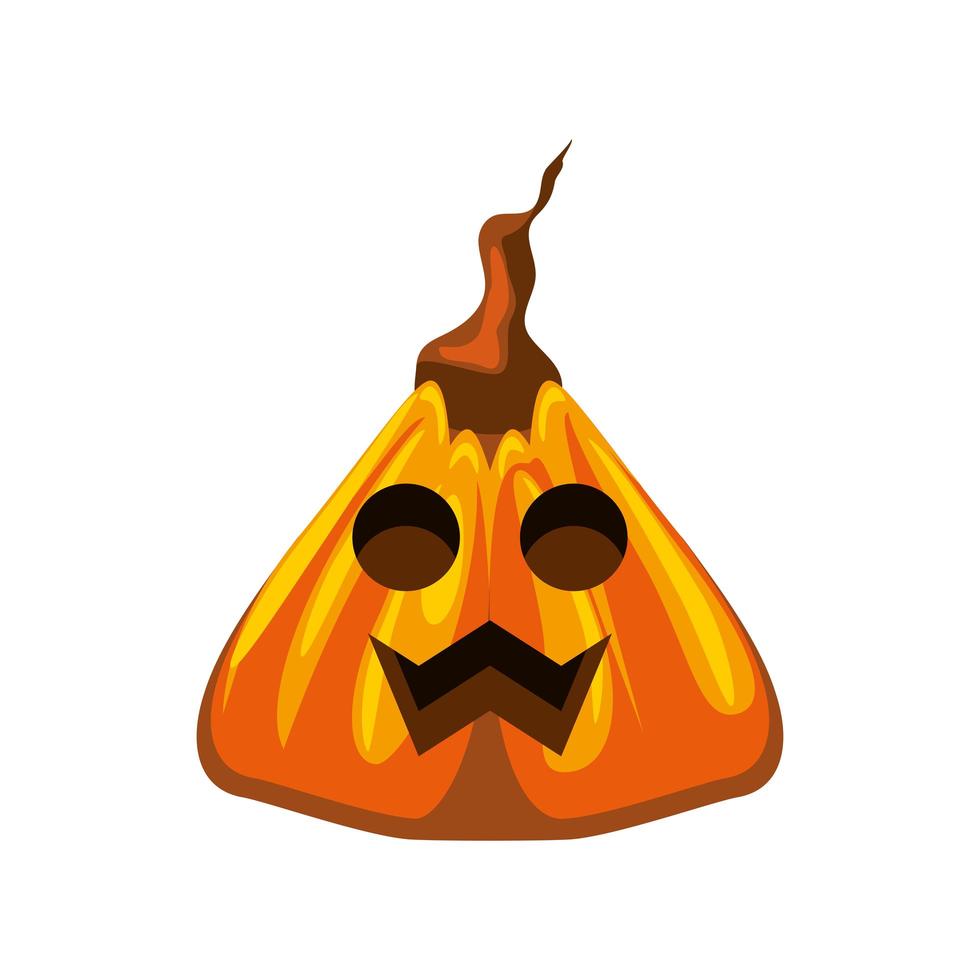 halloween pumpkin cartoon vector