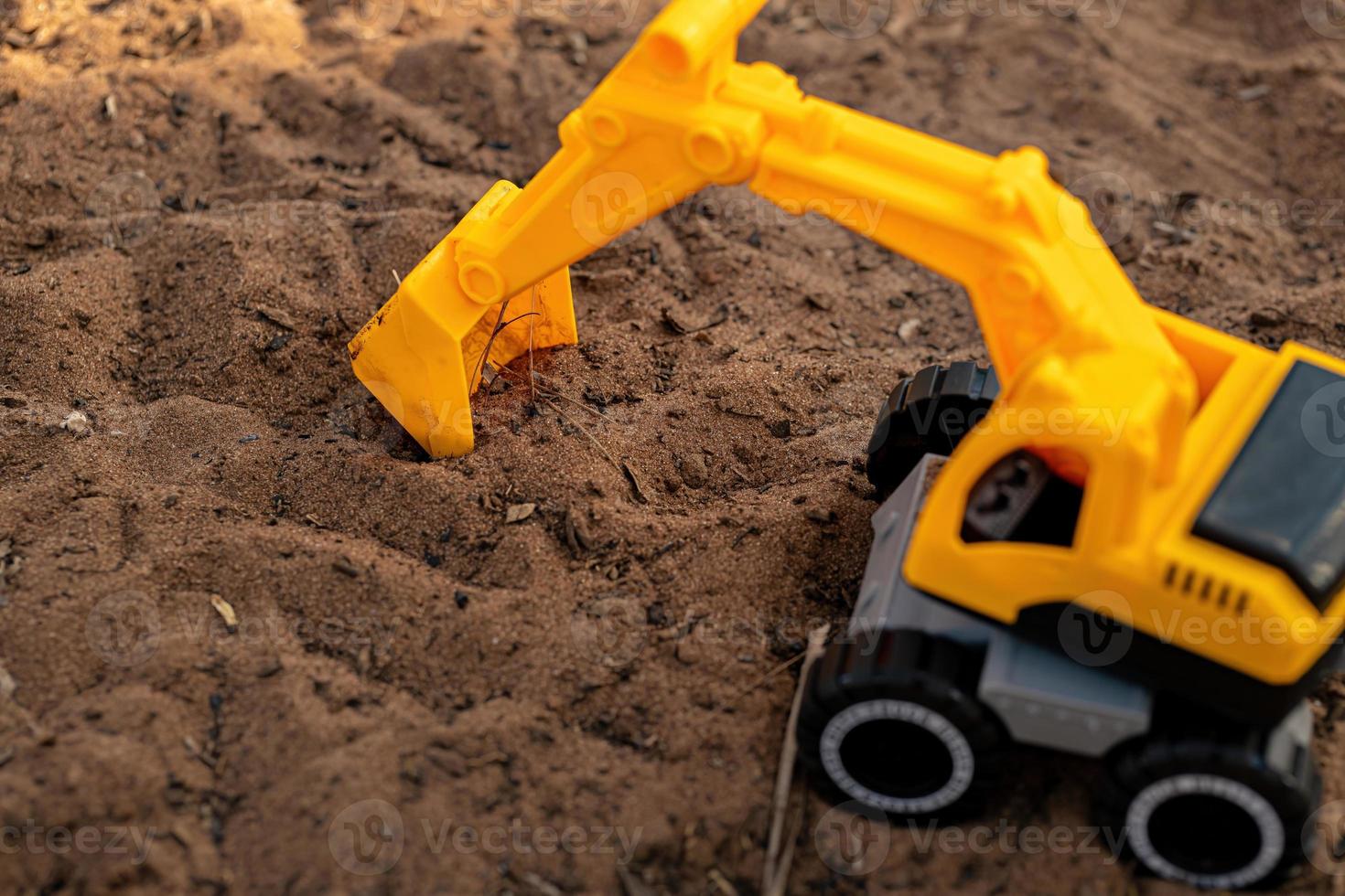 toy excavator miniature photo