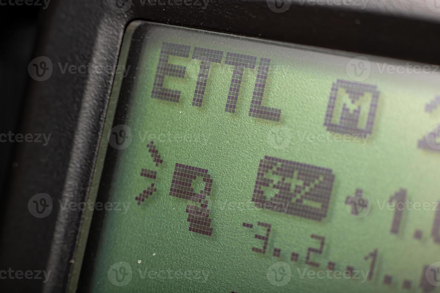 E-TTL mode screen photo