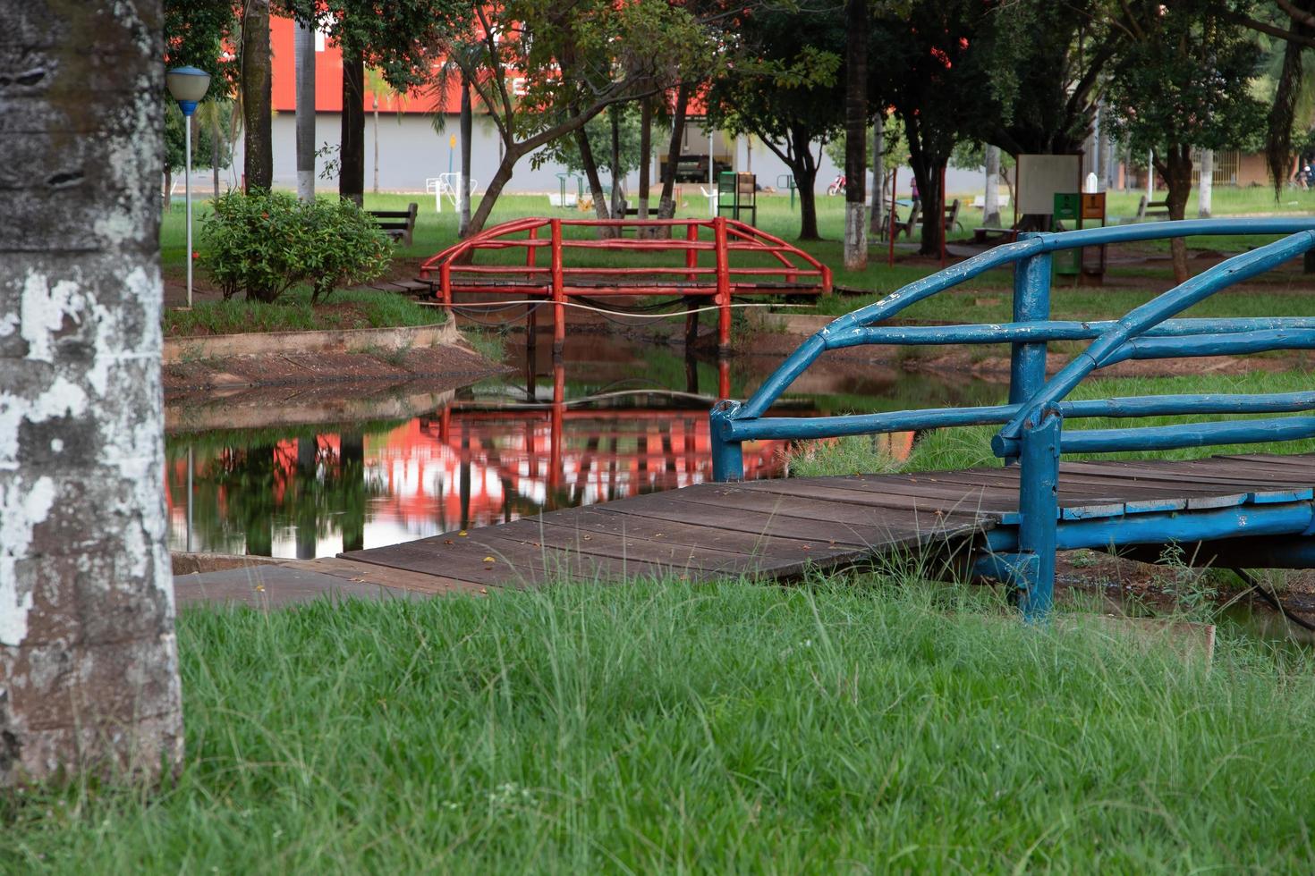 Cassilandia, Mato Grosso do Sul, Brazil, 2021 -Open walking area square Elza Vendrame photo