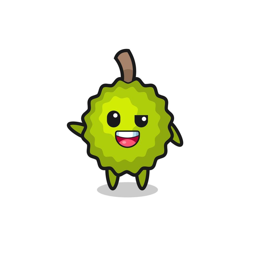 durian character as the afro boy vector