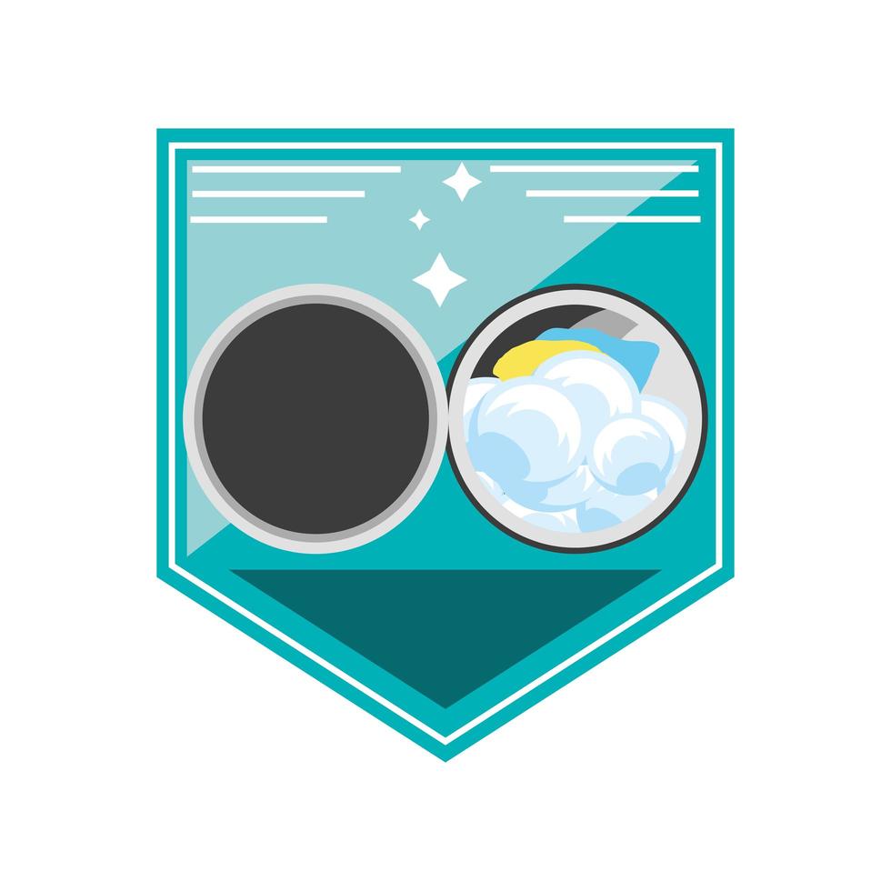 laundry machine clothes vector