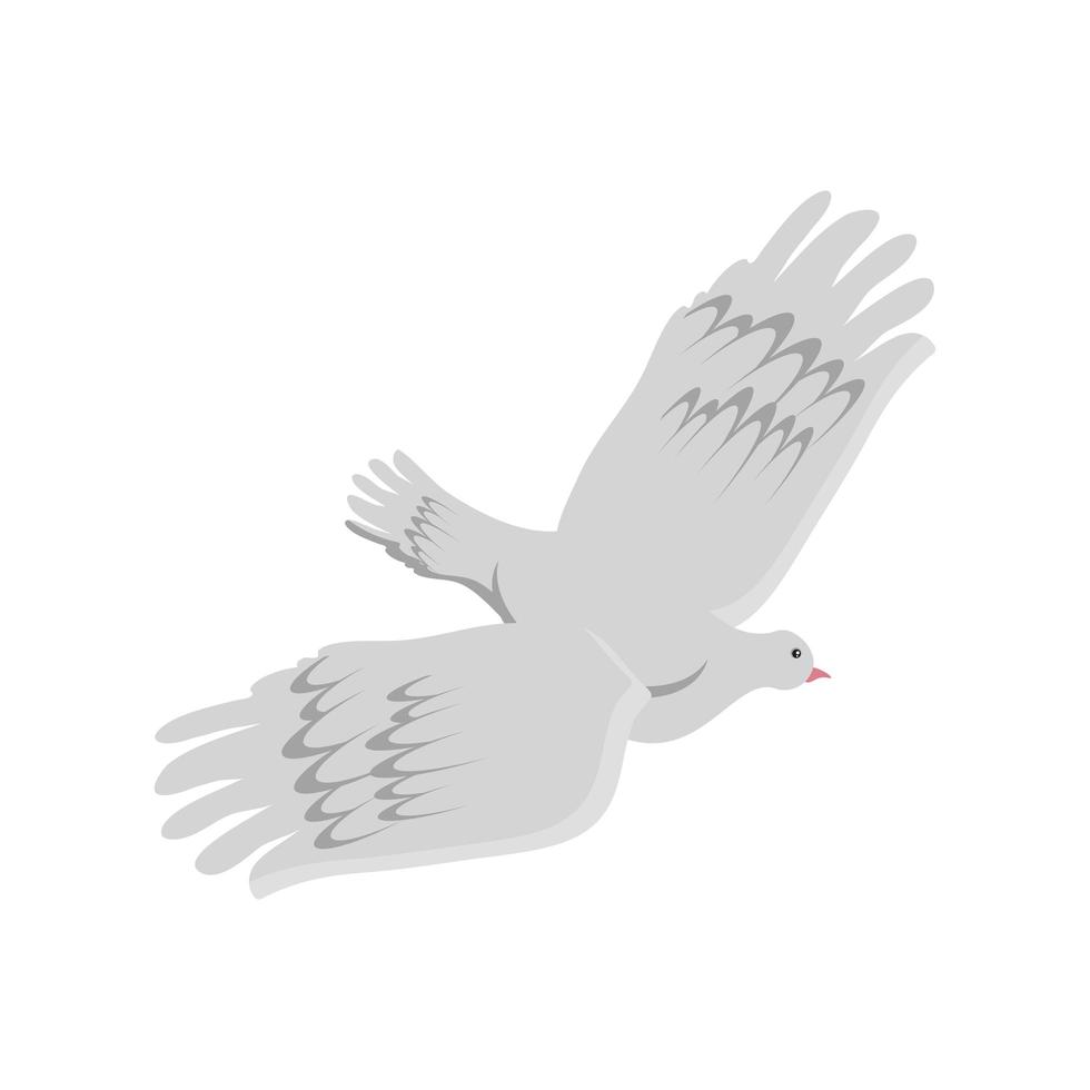 flying pigeon bird vector
