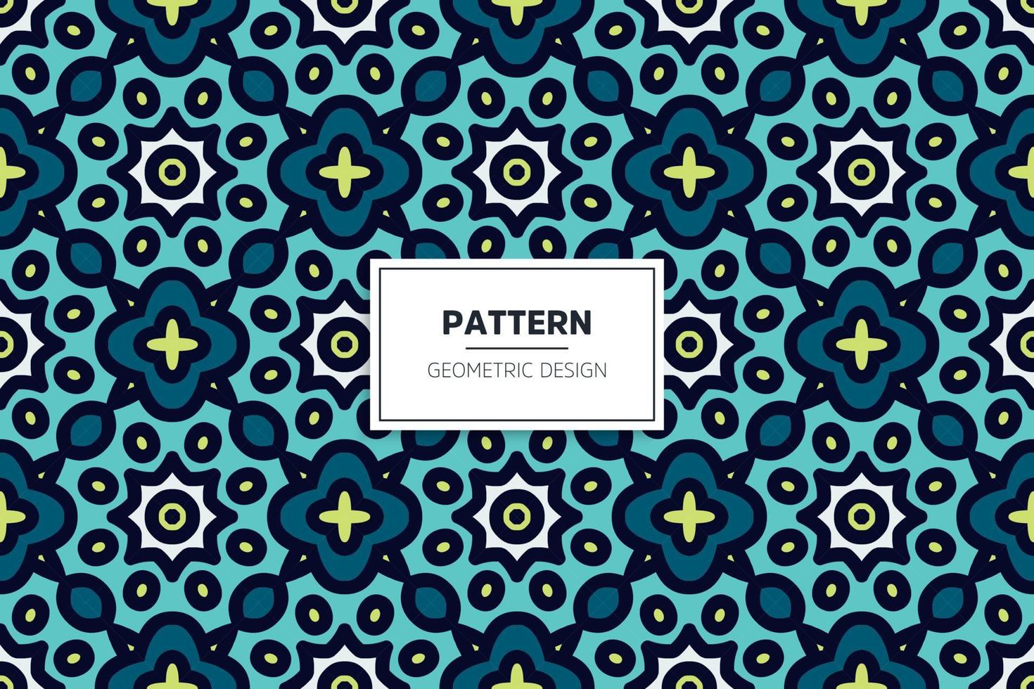 ethnic seamless pattrn with mandala vector