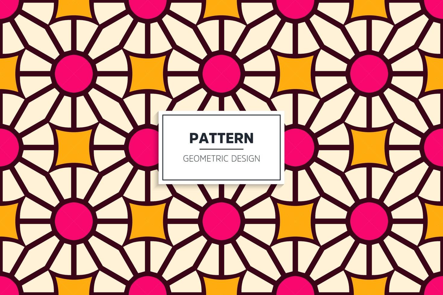 Ethnic colorful seamless pattern design vector