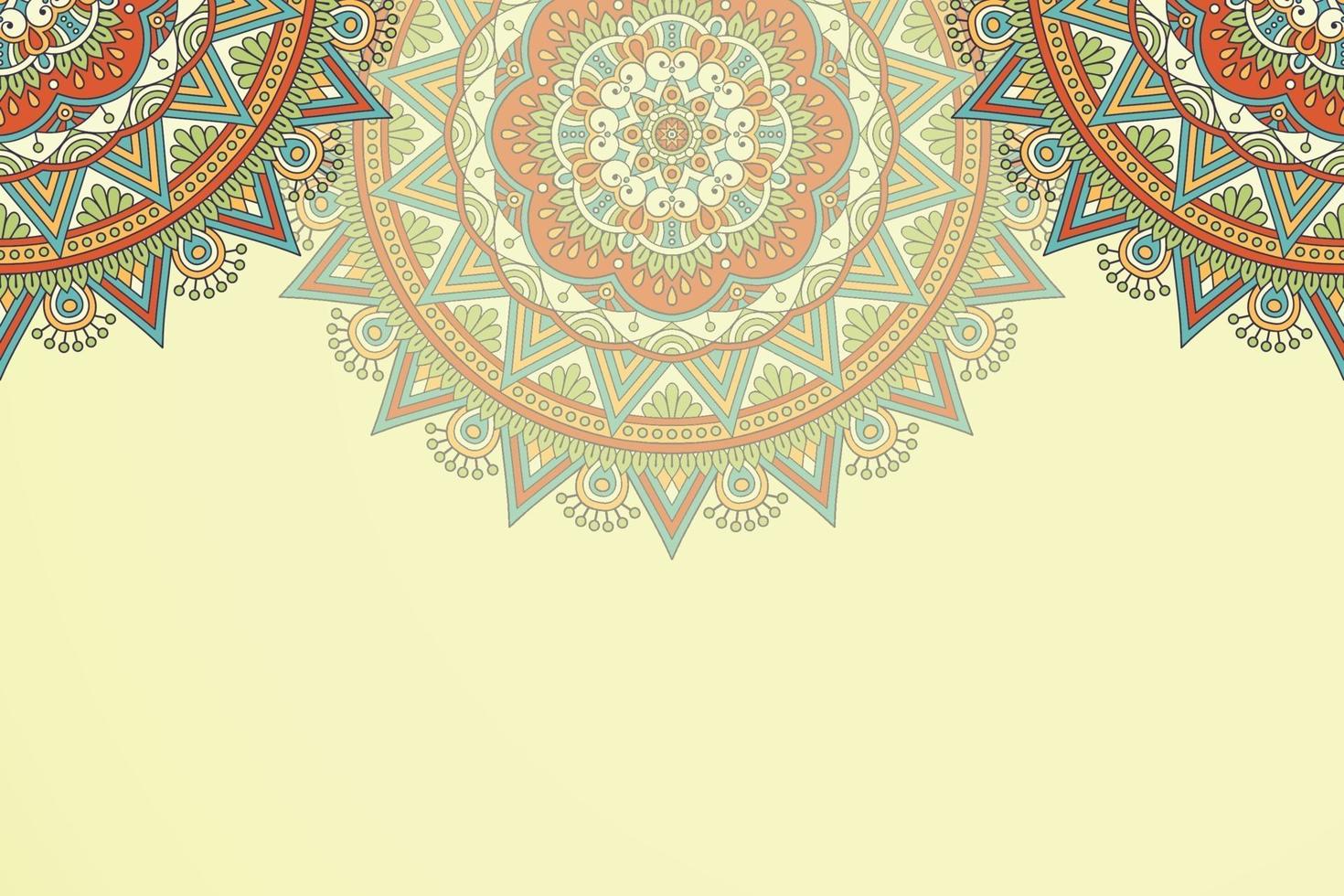 Luxury background with mandala vector