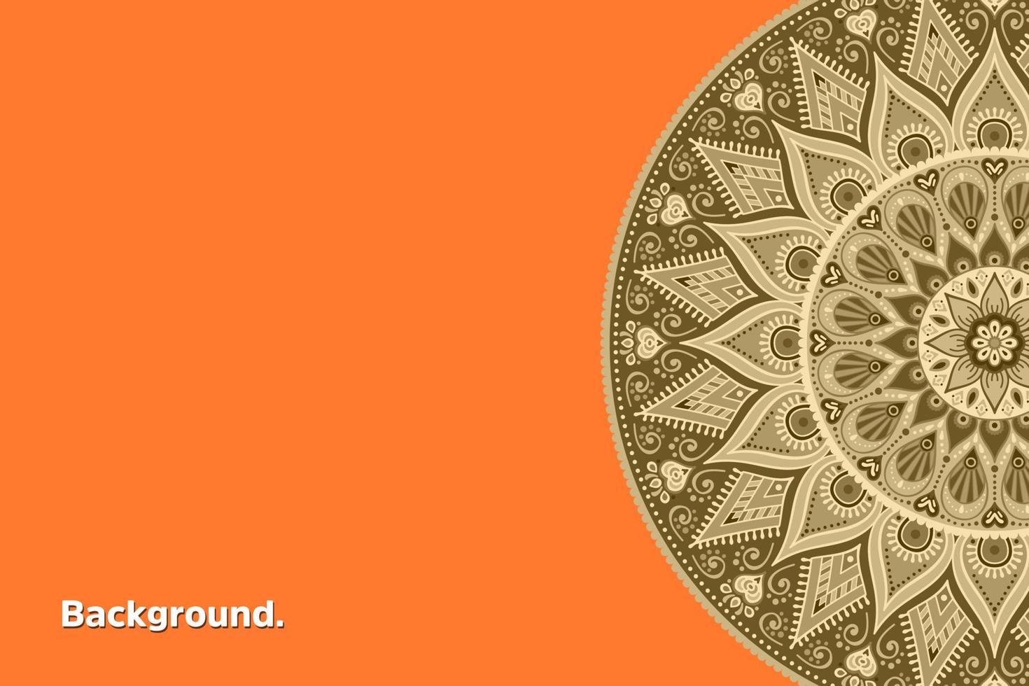Colorful background with ethnic ornament vector