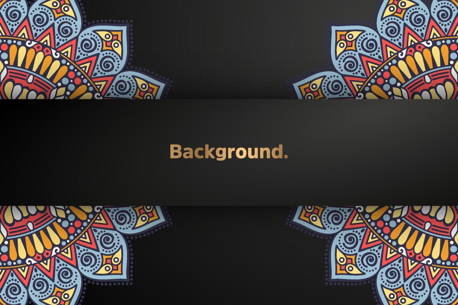 dark background with colorful element vector