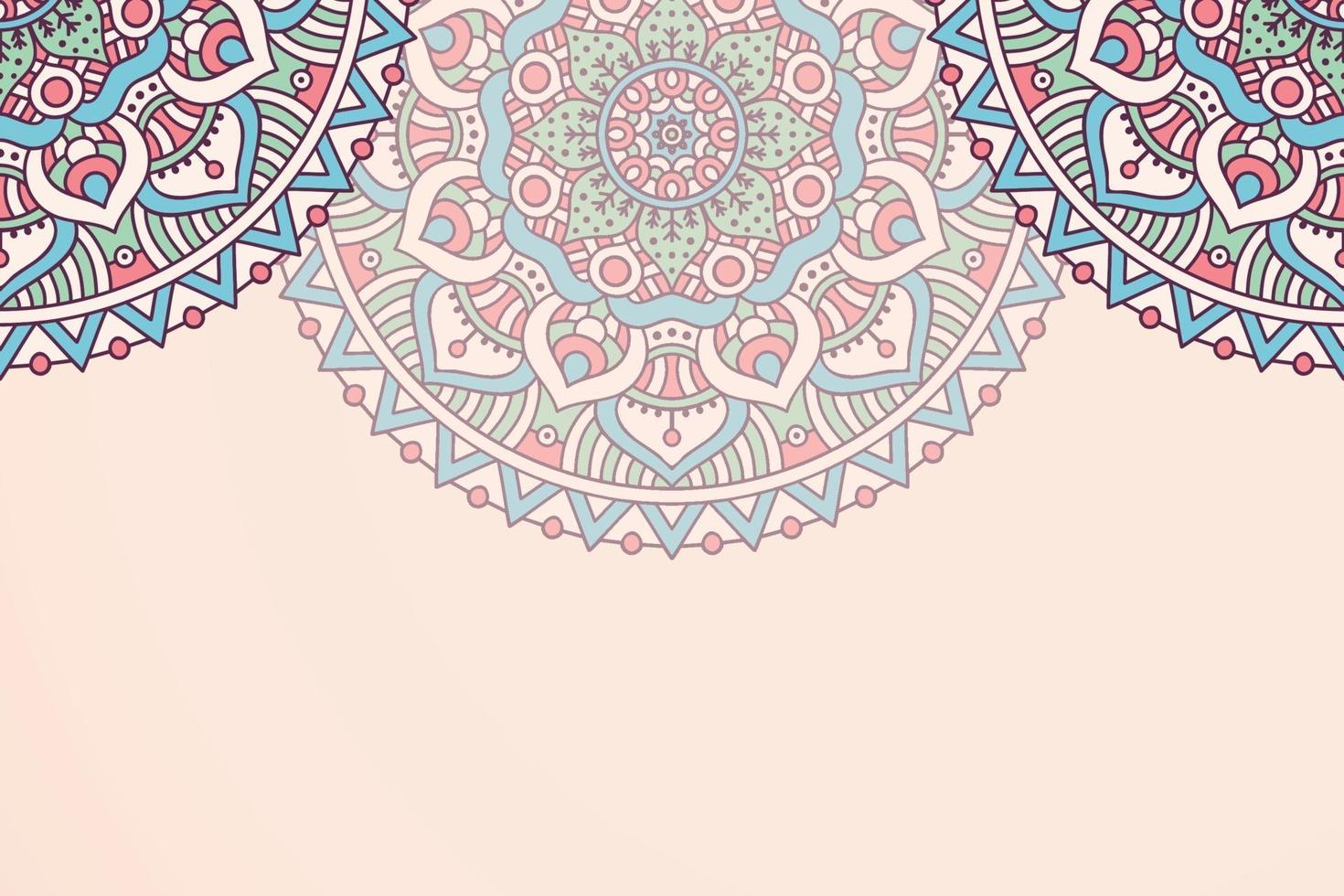 Luxury background with mandala vector