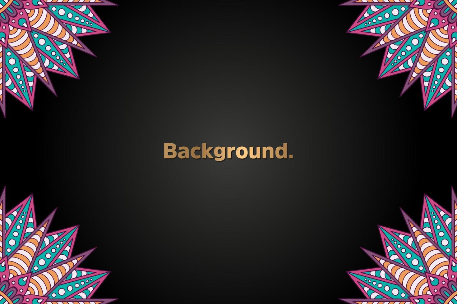 Background with colorful mandala vector