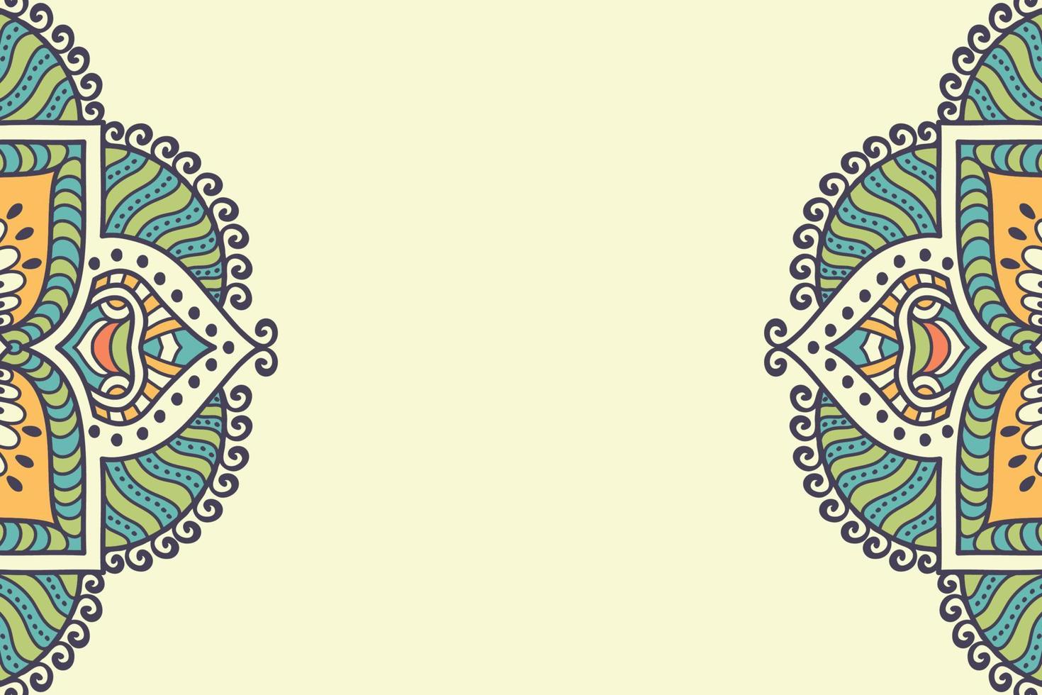 Mandala ethnic business card vector