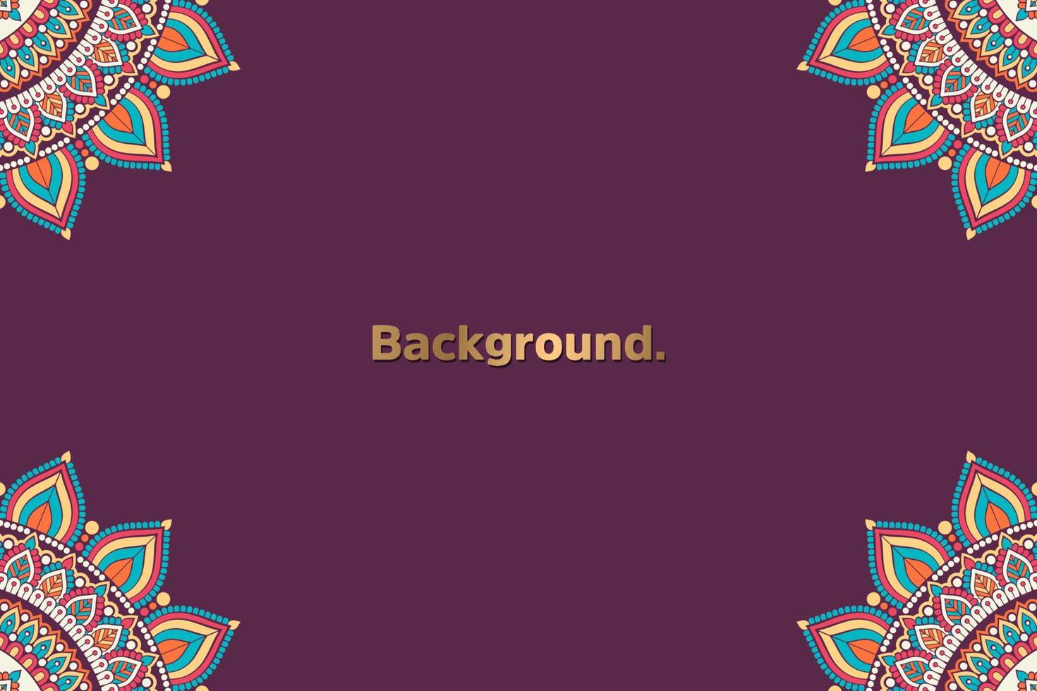 Luxury background with mandala vector