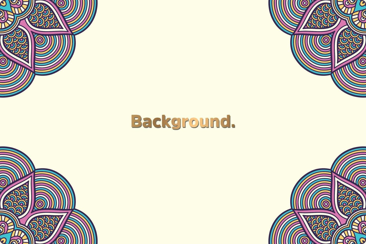 Frame background colorful pattern vector