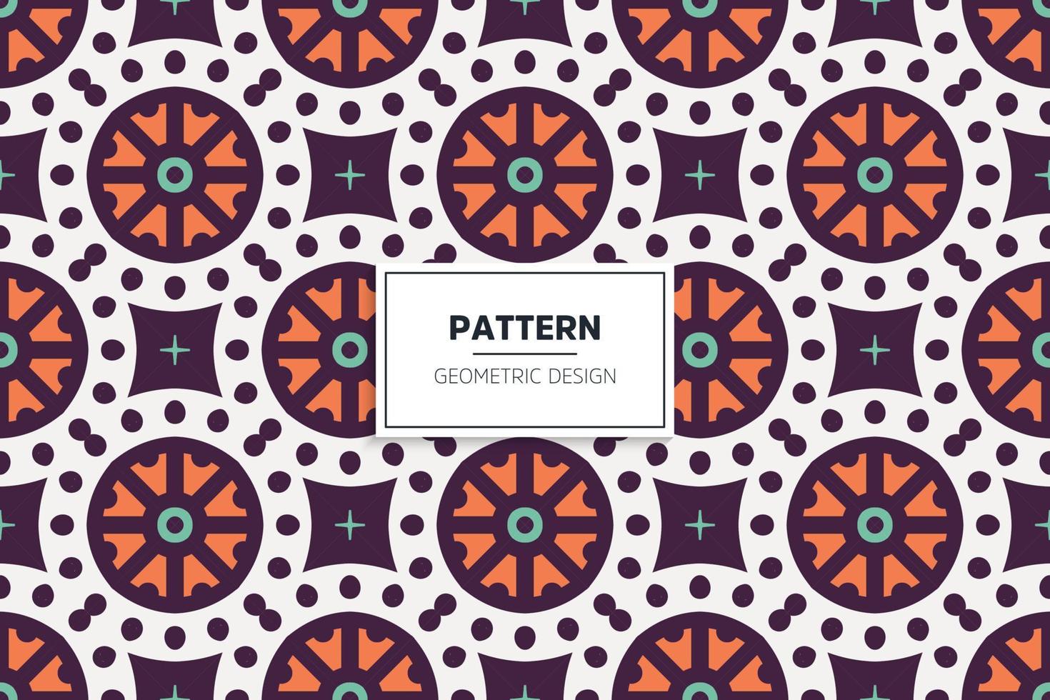 colorful seamless pattern design ornament vector