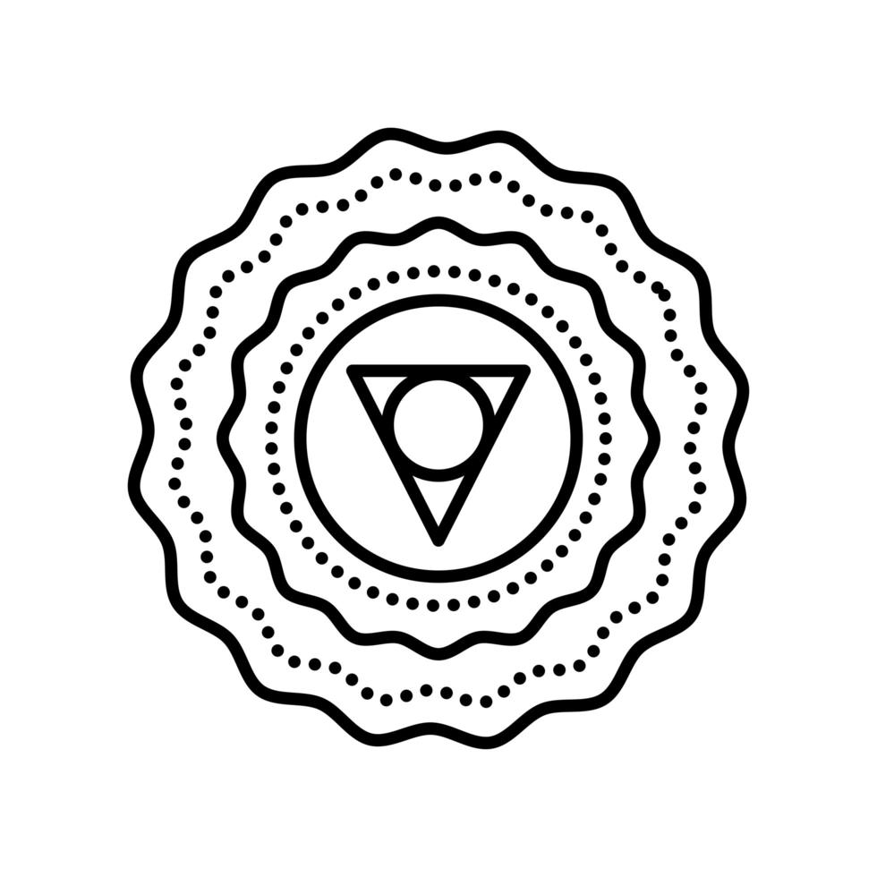 adorno de espiritualidad mandala vector