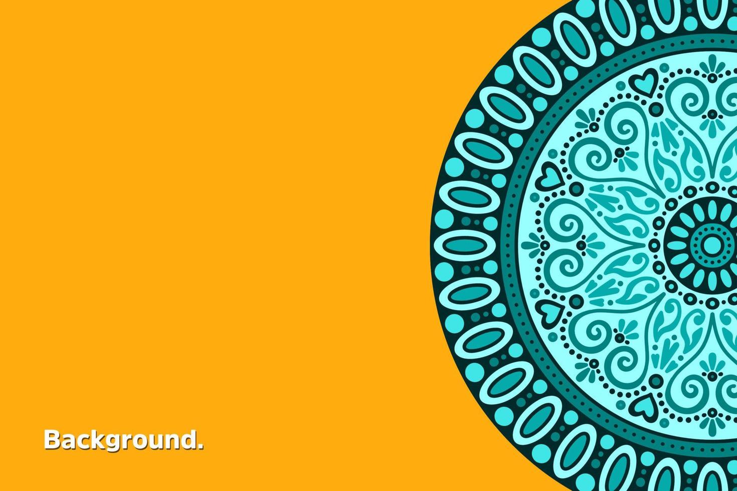Colorful background with ethnic ornament vector