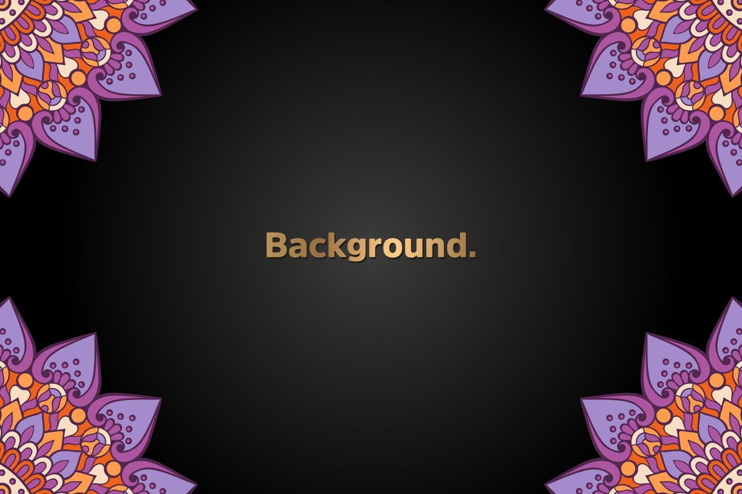 Background with colorful mandala vector