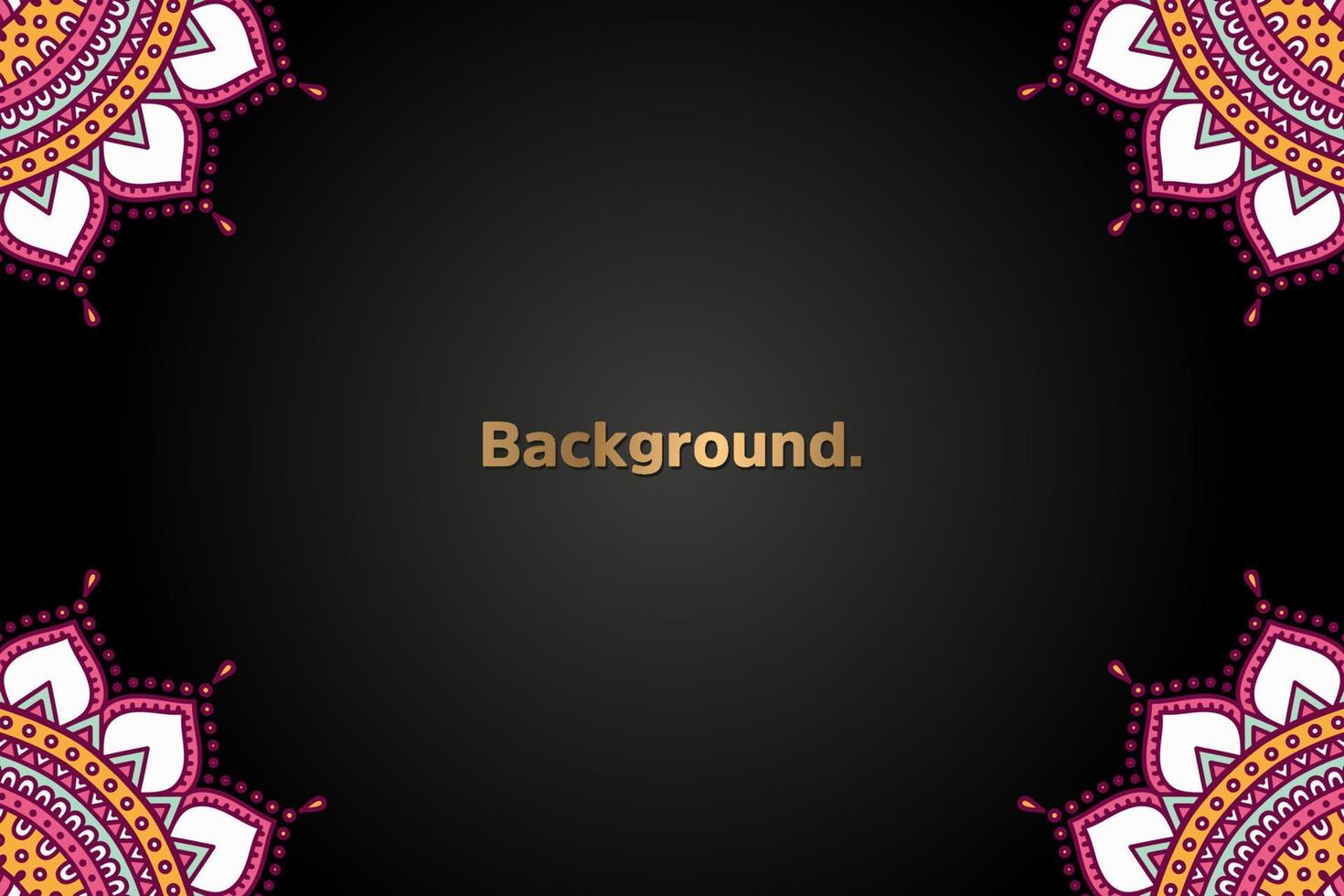 Background with colorful mandala vector