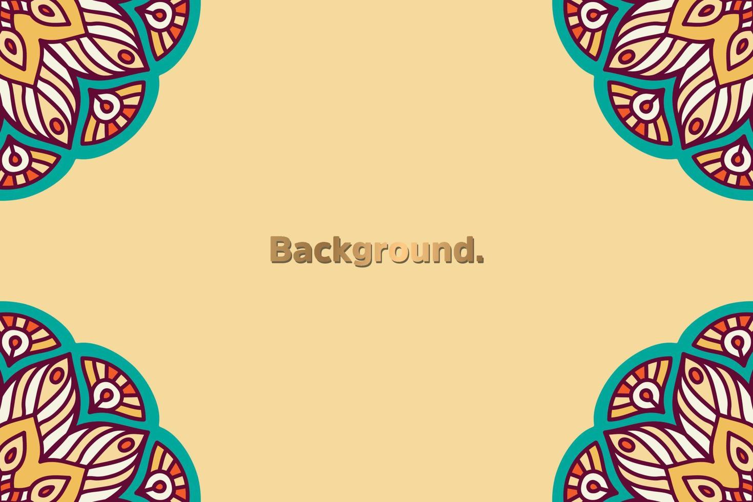 Frame background colorful pattern vector