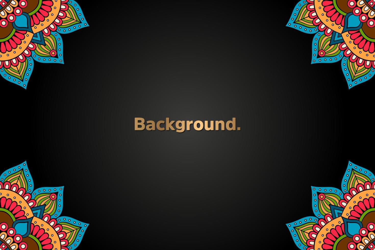 Background with colorful mandala vector