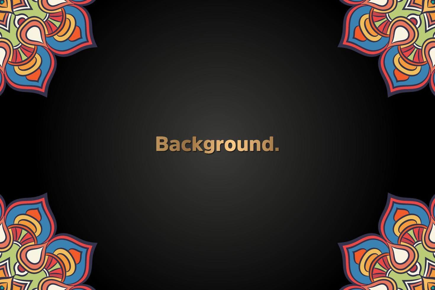 Background with colorful mandala vector