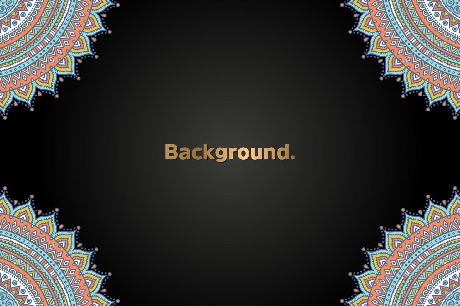 luxury background in ethnic style vector