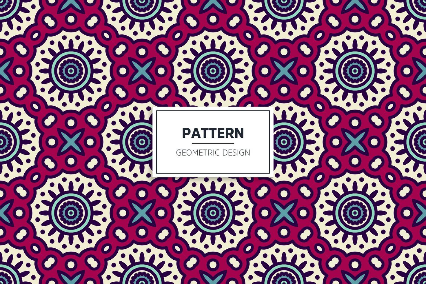 ethnic seamless pattrn with mandala vector