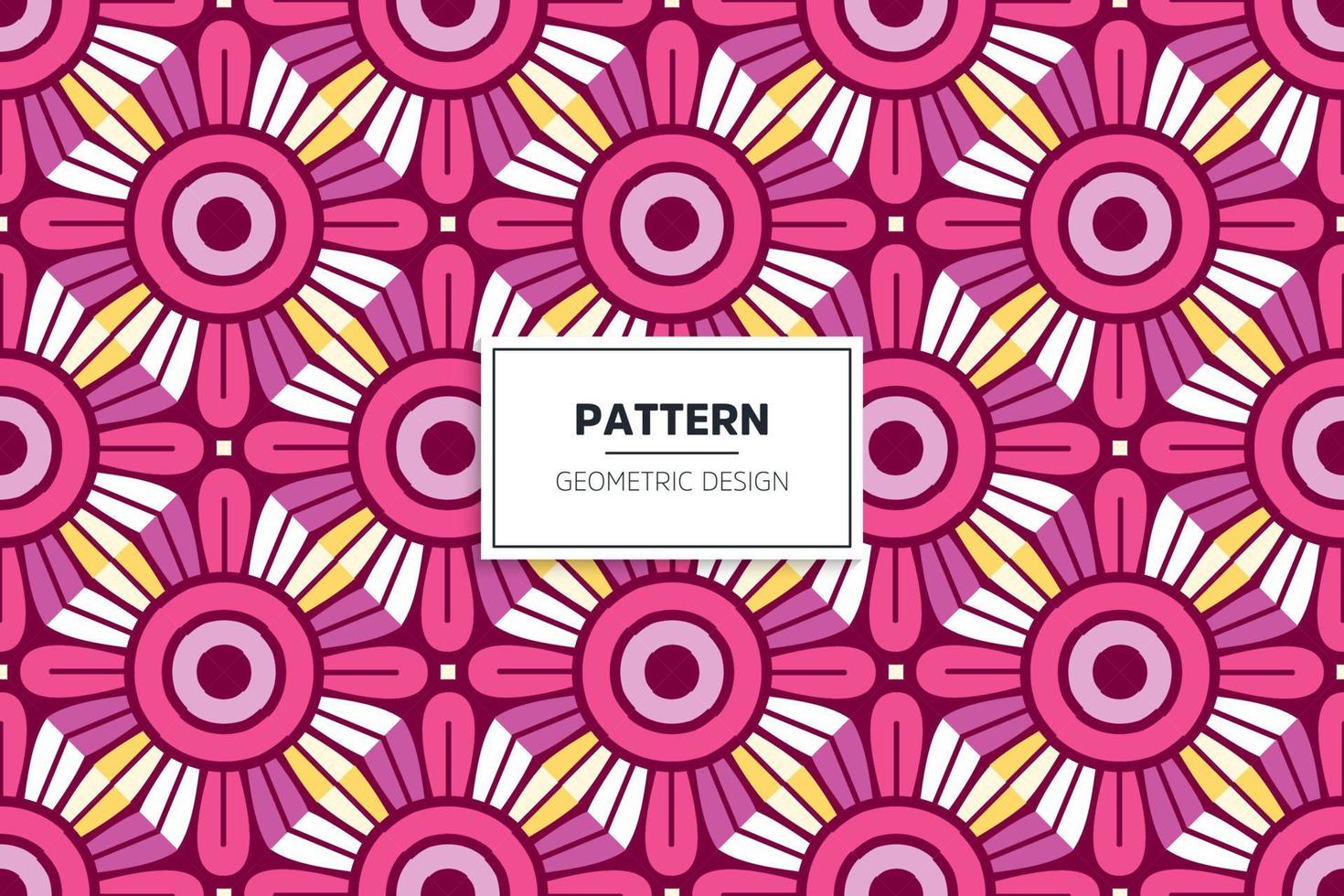 Ethnic colorful seamless pattern design vector