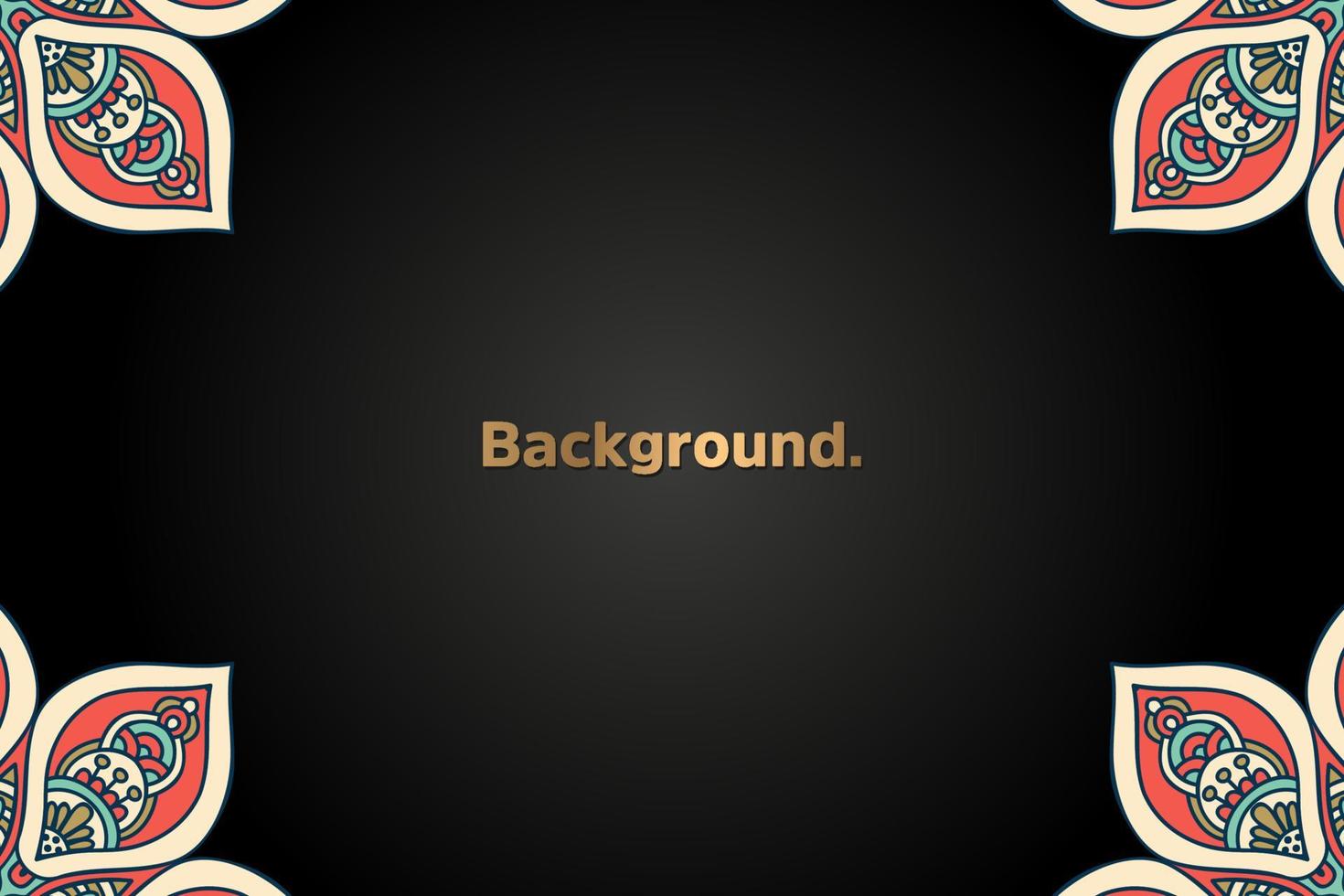 luxury background in ethnic style vector
