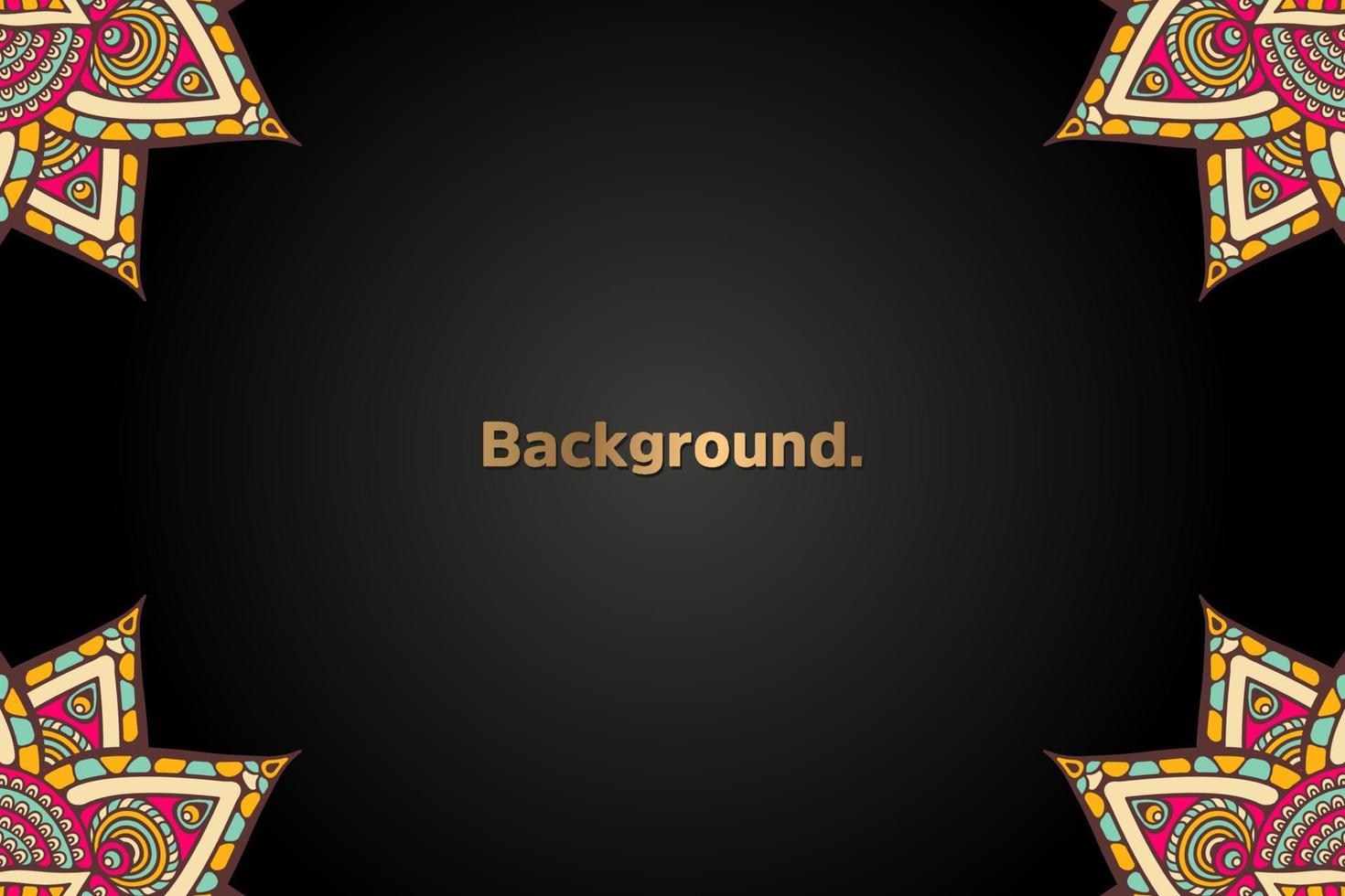 Background with colorful mandala vector
