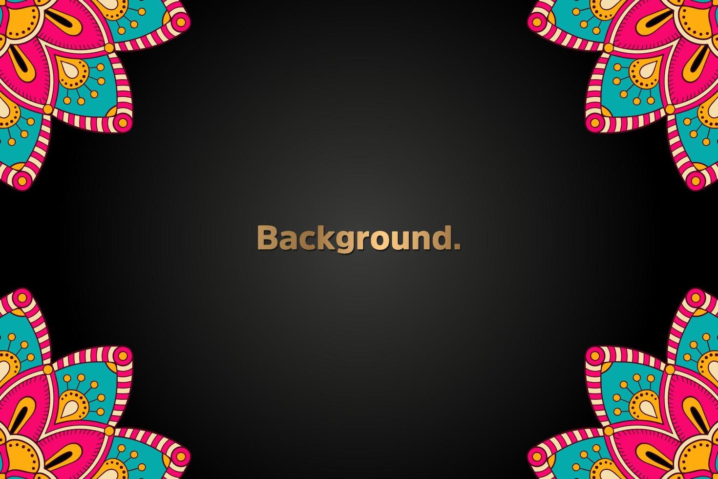Background with colorful mandala vector