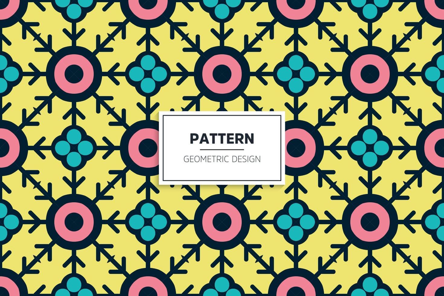 Ethnic colorful seamless pattern design vector