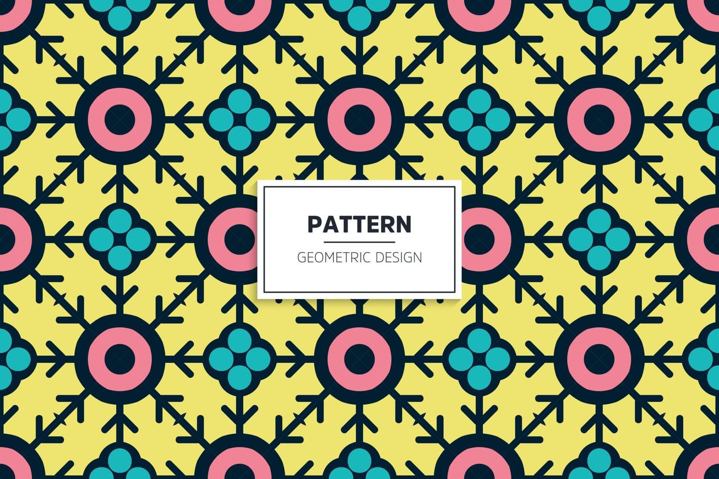 Ethnic colorful seamless pattern design vector