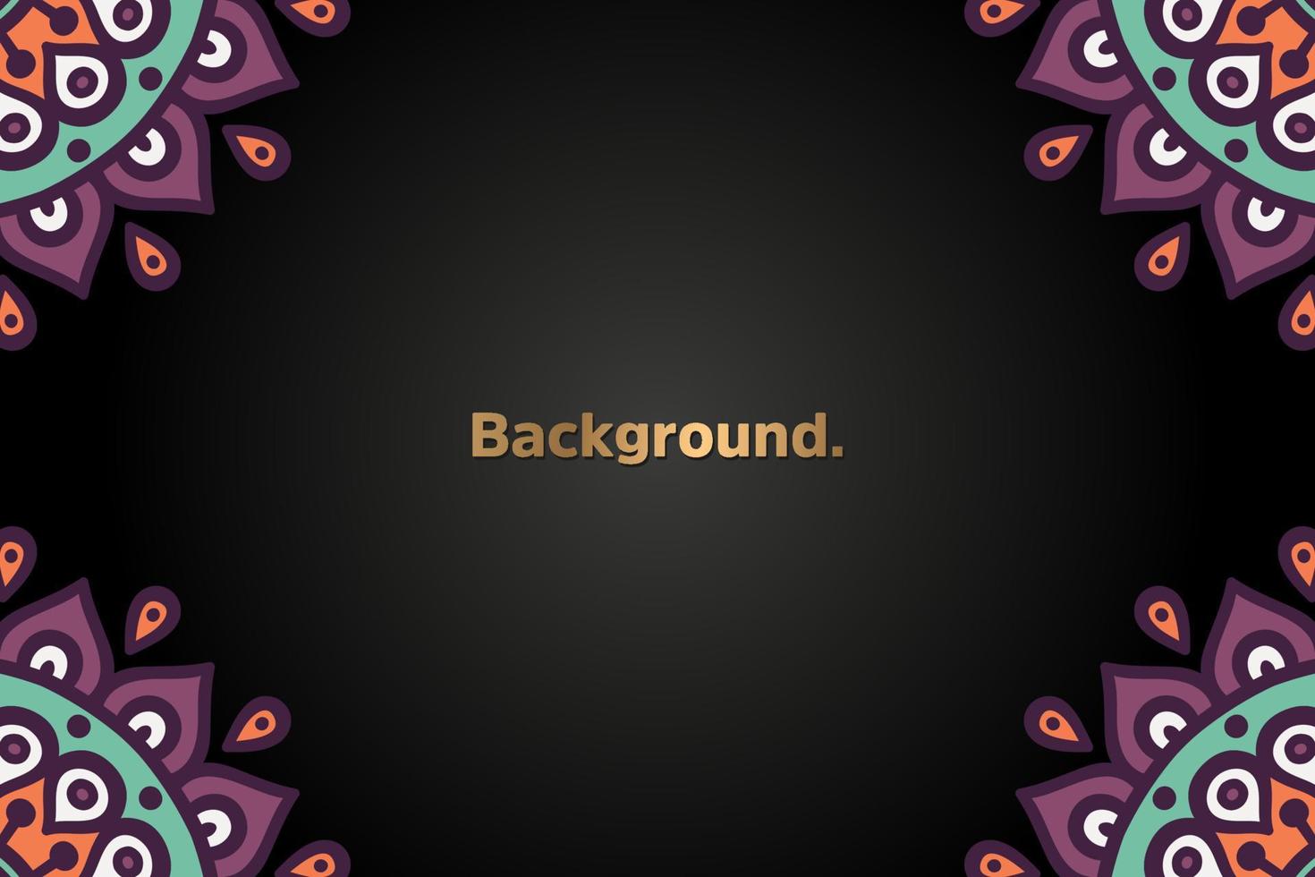 Background with colorful mandala vector