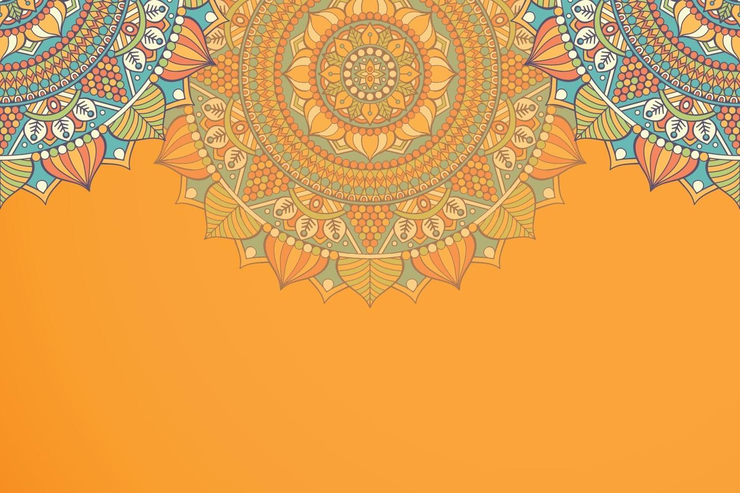 Luxury background with mandala vector