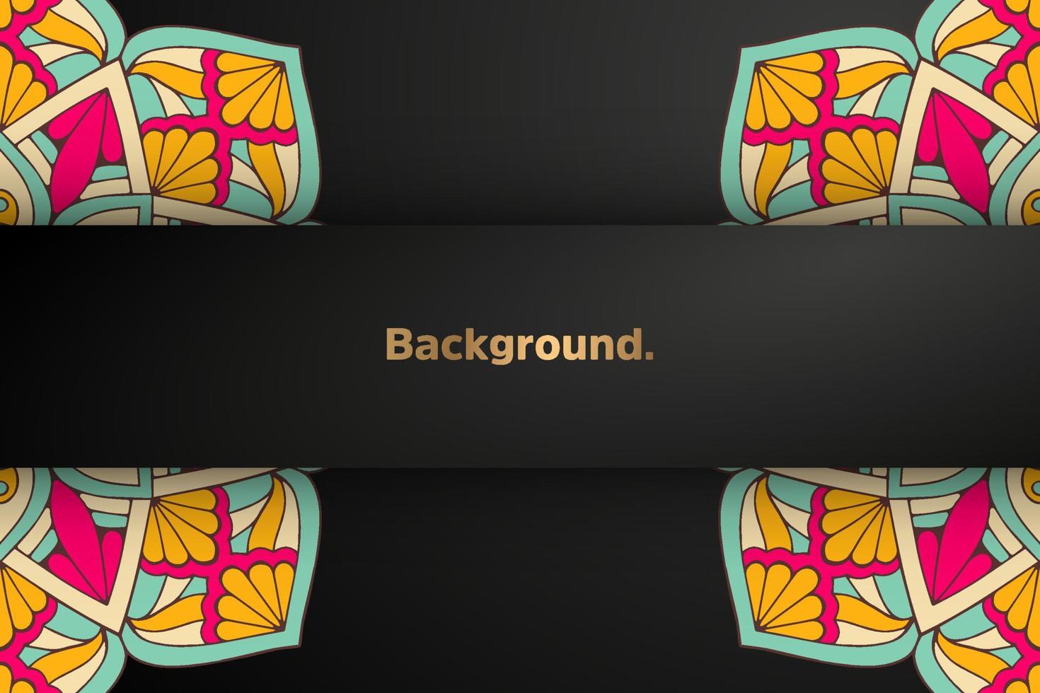 dark background with colorful element vector