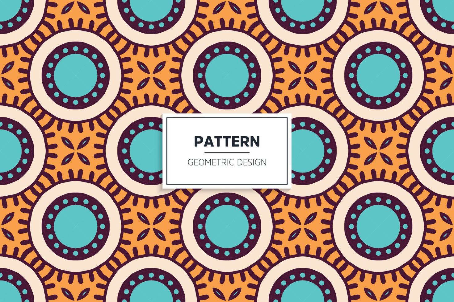 colorful seamless pattern design ornament vector