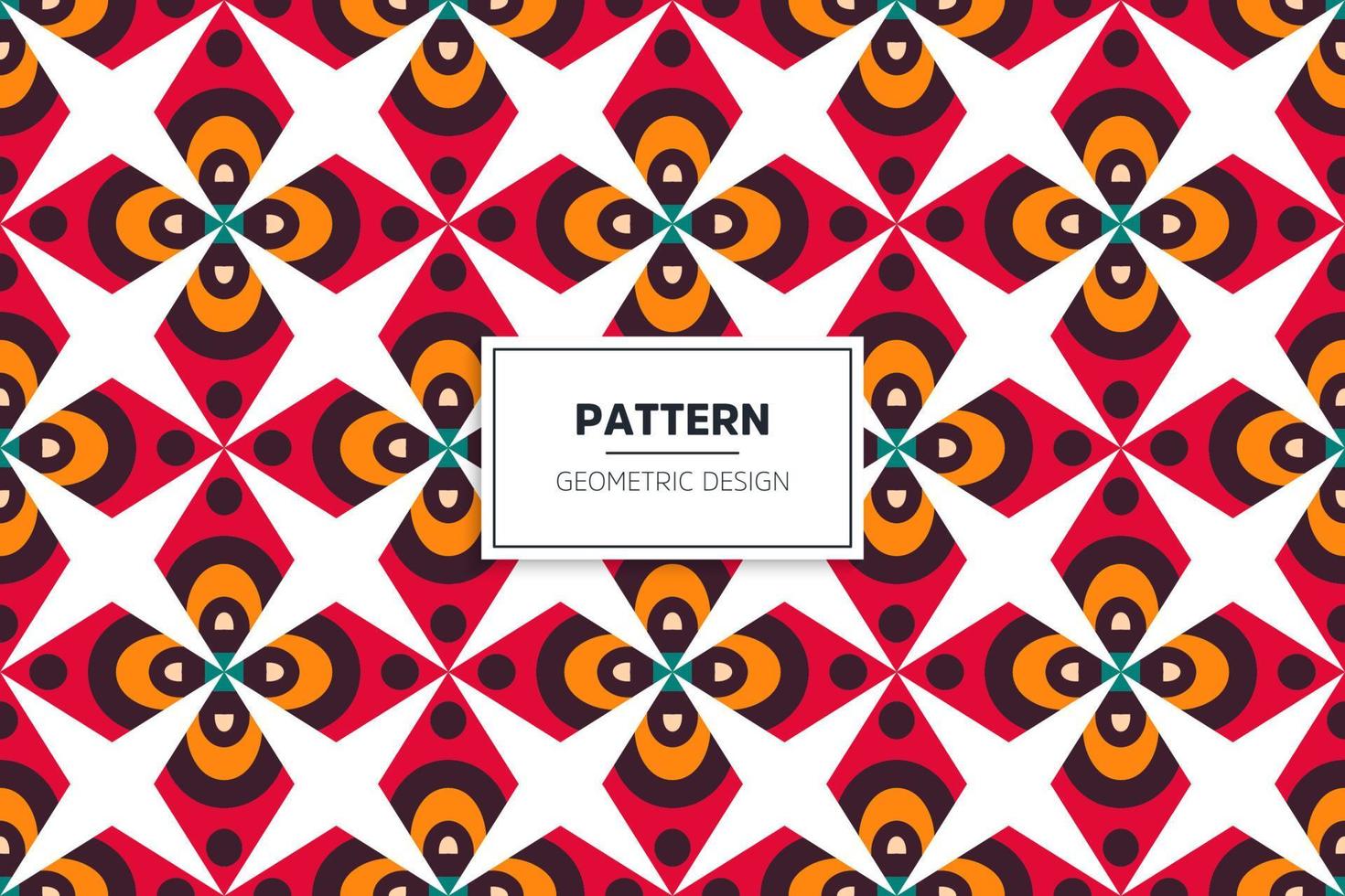 Colorful semaless pattern ethnic design vector