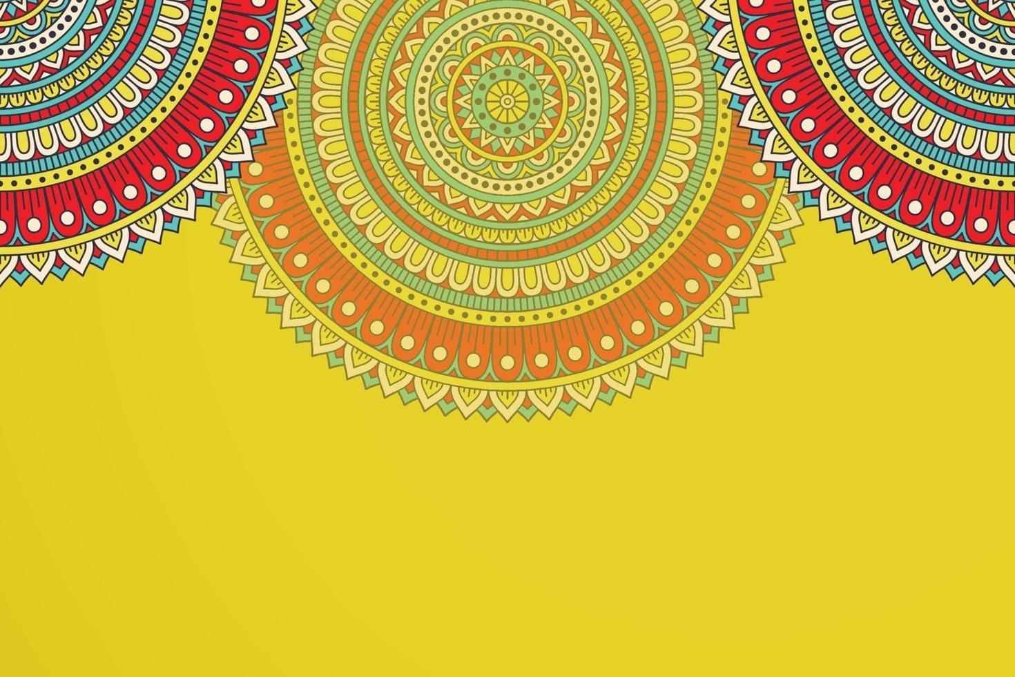 Luxury background with mandala vector