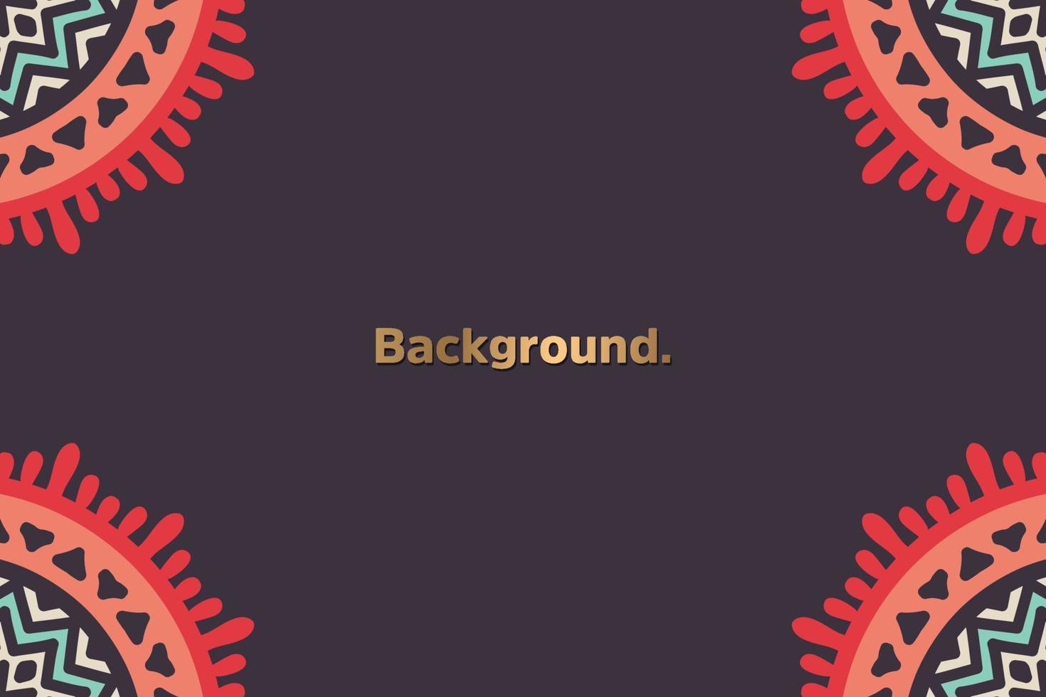 Frame background colorful pattern vector