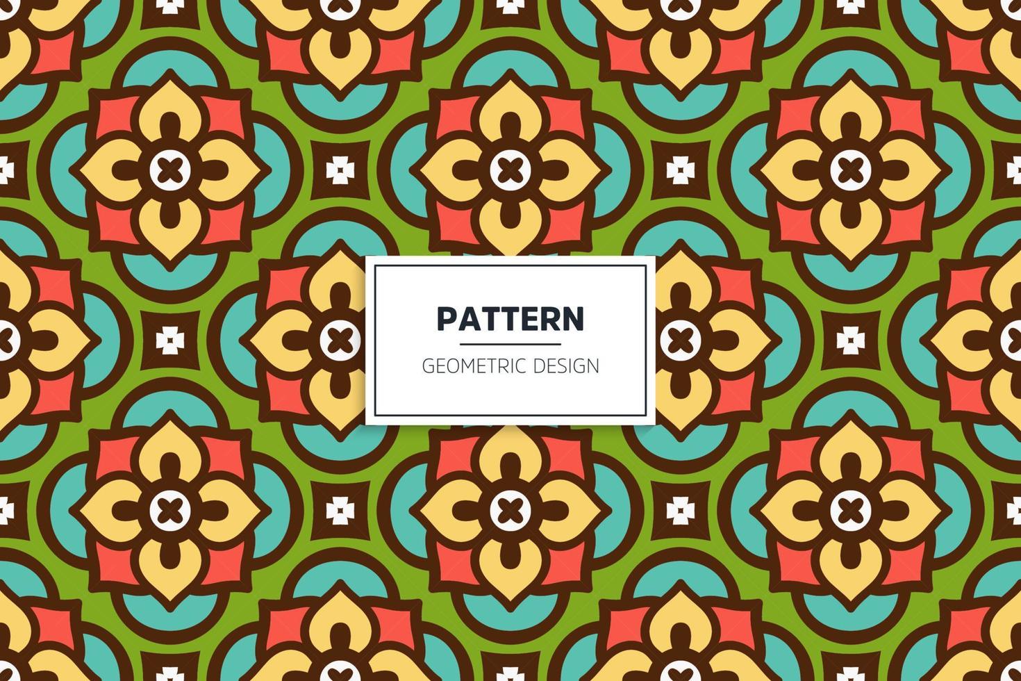 colorful seamless pattern design ornament vector